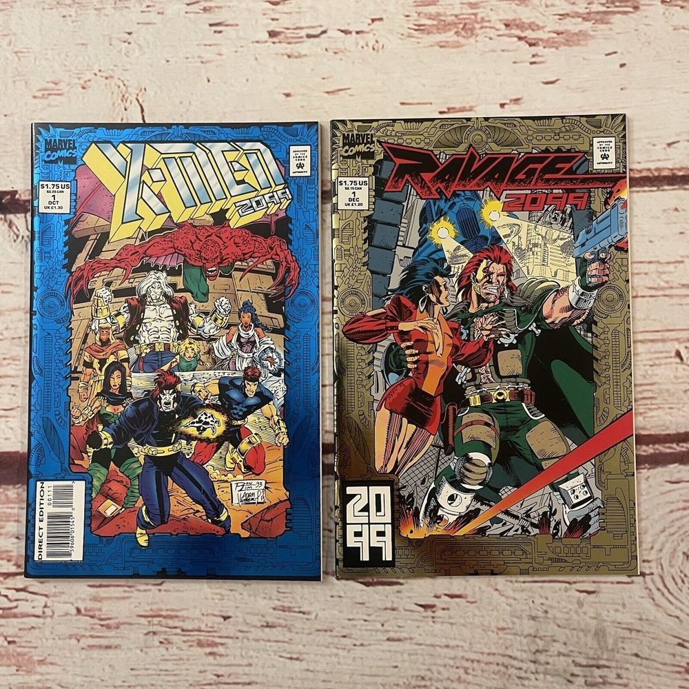 X MEN 2099 OCT #1 RAVAGE 2099 DEC #1 MARVEL COMIC BOOK LOT OF 2